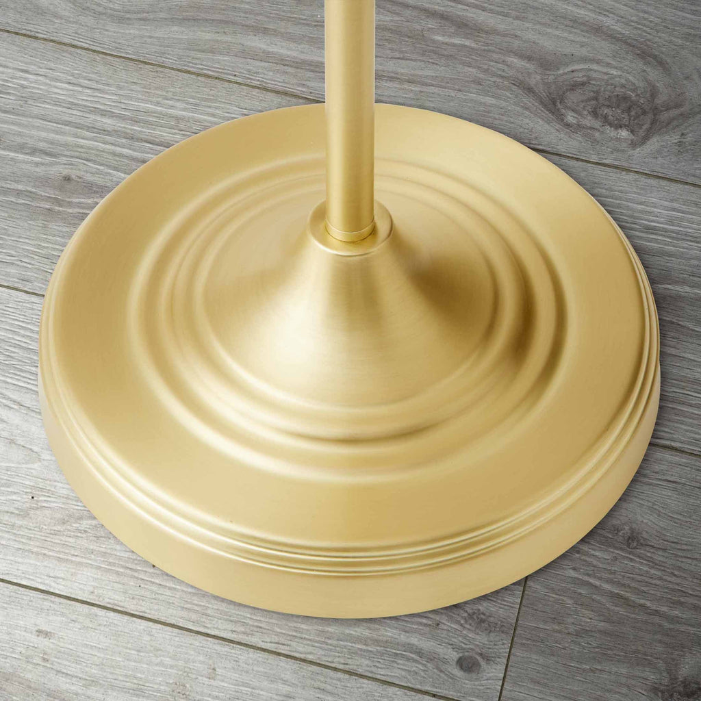 Velmora™ 1-Light Modern Adjustable Brass Floor Lamp Gold