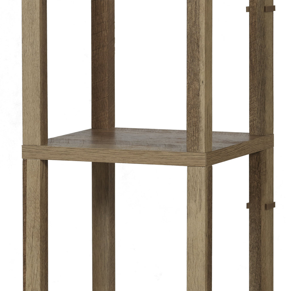 Velmora™ 62.25" Modern Pull Chain Weathered Floor Lamp with Natural Square Shade