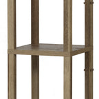 Velmora™ 62.25" Modern Pull Chain Weathered Floor Lamp with Natural Square Shade