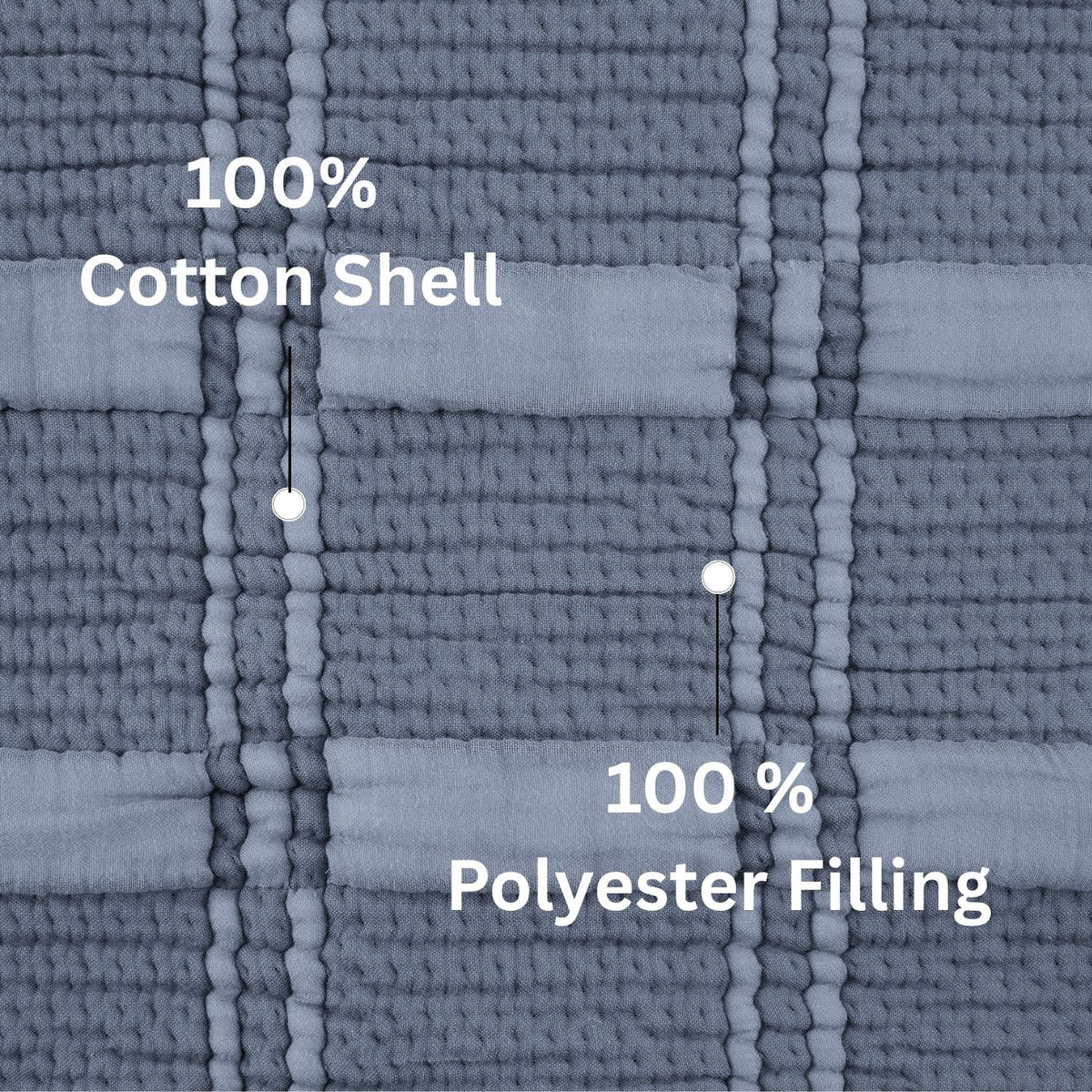 Velmora™ Cloud Matelasse Quilt, Washed Indigo, Full/Queen