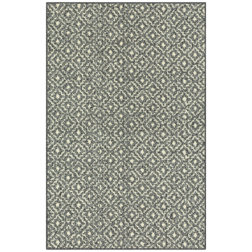 Velmora™ (2 pack) Geometric Diamond Black Tonal Olefin Indoor Accent Rug, 2'6"x3'10", Skid-Resistant