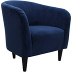 Velmora™ Microfiber Tub Accent Chair, Blue