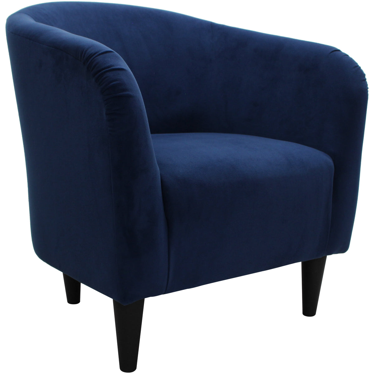 Velmora™ Microfiber Tub Accent Chair, Blue