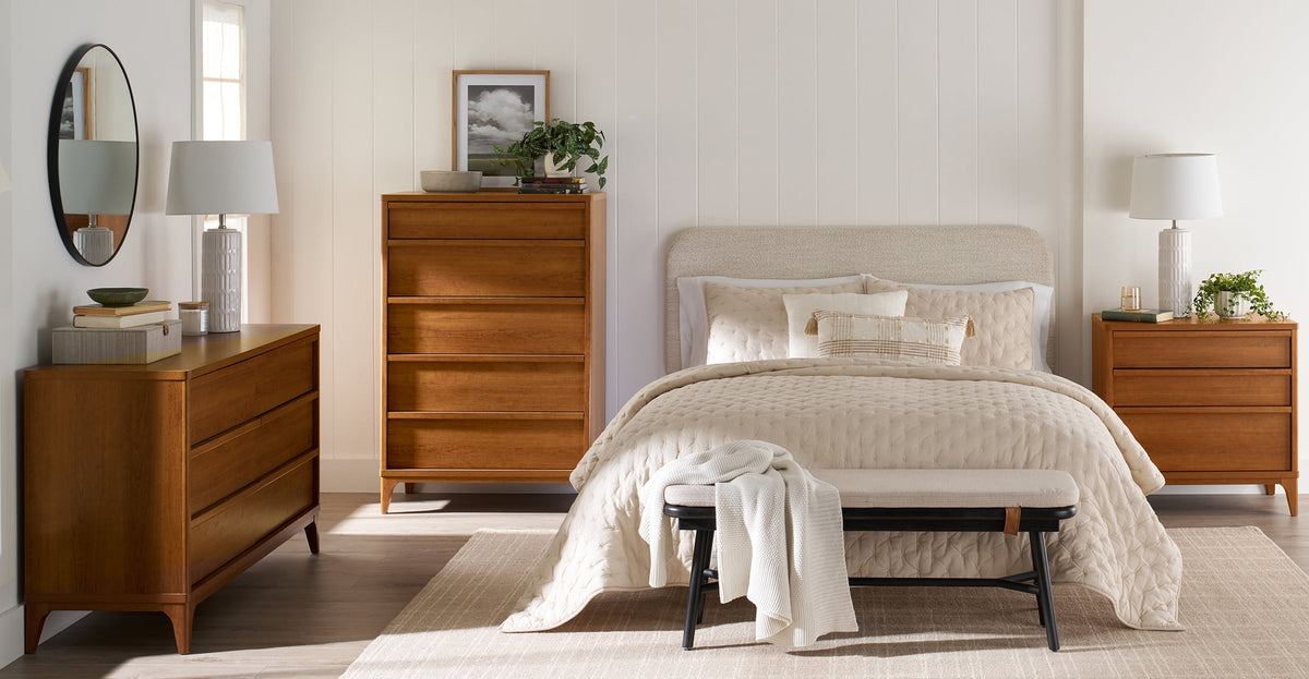 Velmora™ Greyson 6-Drawer Double Dresser, Acorn Finish
