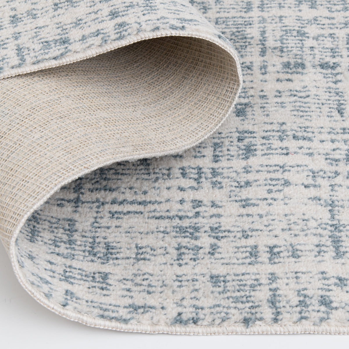 Velmora™ 7 ft 6 in x 9 ft 6 in Ivory and Blue Plaid Indoor Area Rug