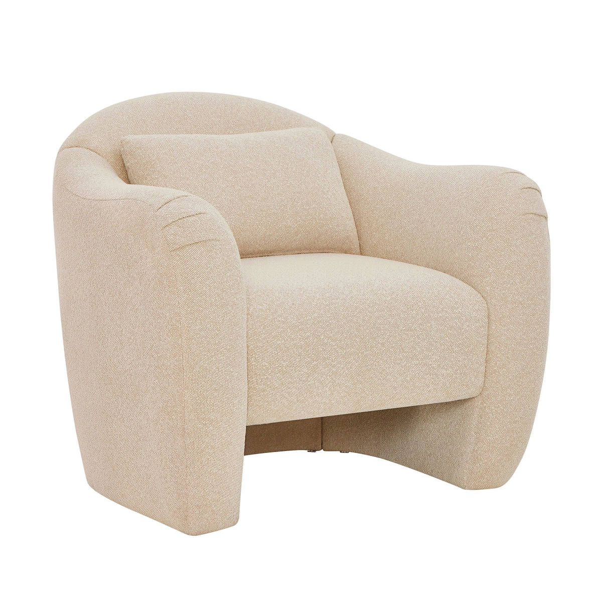 Velmora™ Beautiful Barrymore Accent Chair , Cream Shearling