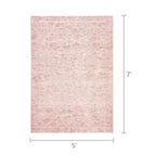 Velmora™ Neutral Pink Cheetah Print Indoor Area Rug, 5 ft x 7 ft