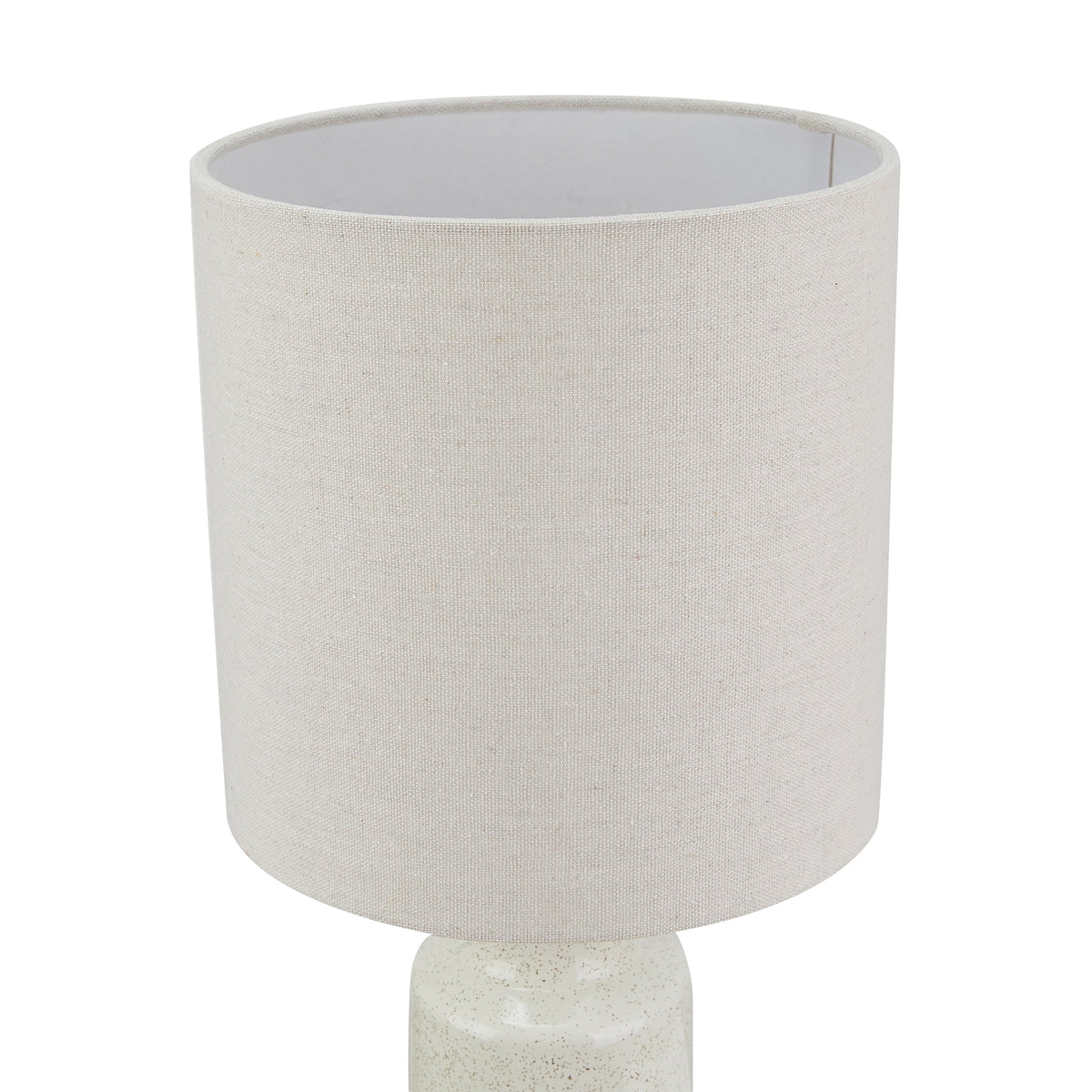 Velmora™ 17 in Reactive Glaze Ceramic Table Lamp with Off-White Shade