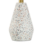 Velmora™ Terrazzo Table Lamp with White Drum Shade, 16.75 in