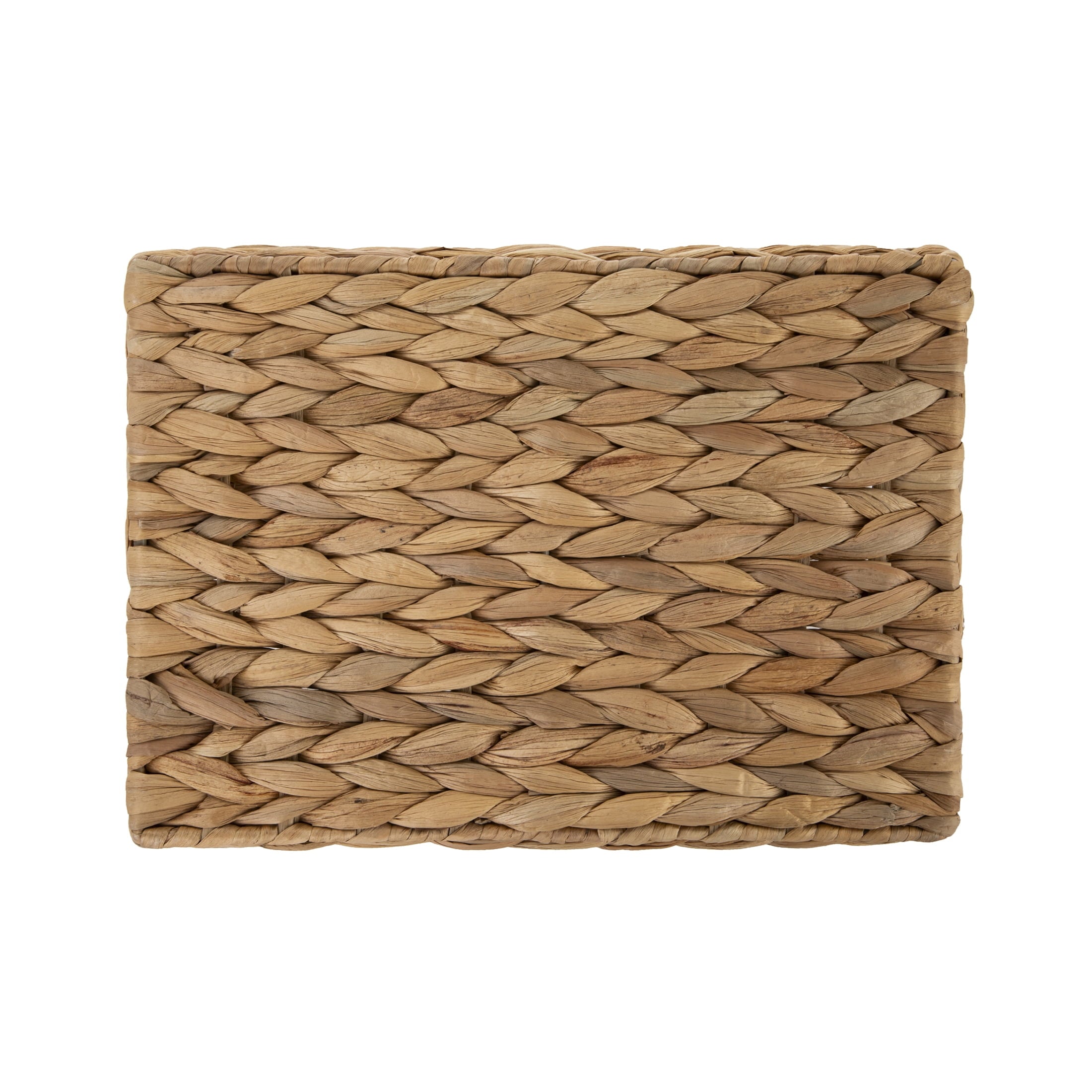 Velmora™ (2 pack) Large Water Hyacinth Decorative Storage Basket with Handles, 14 in x 11 in x 8.5 in