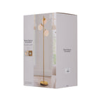 Velmora™ 3-Globe Freestanding Floor Lamp, 65 in, Frosted Glass Shades, Foot Switch