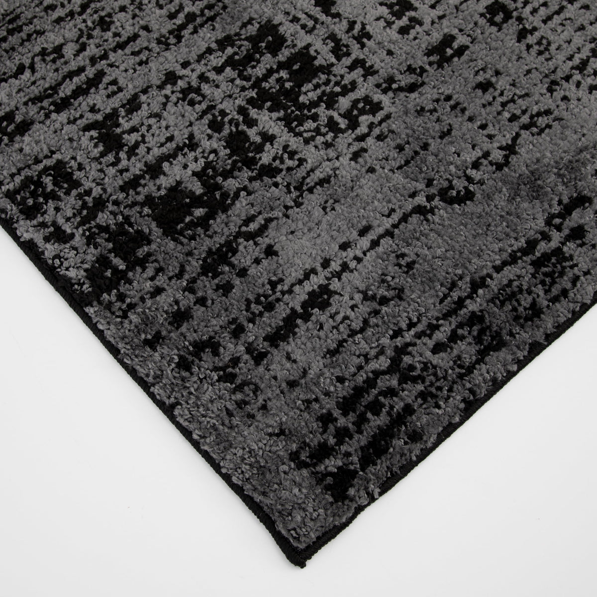 Velmora™ 60"x79" Black and Gray Abstract Indoor Area Rug