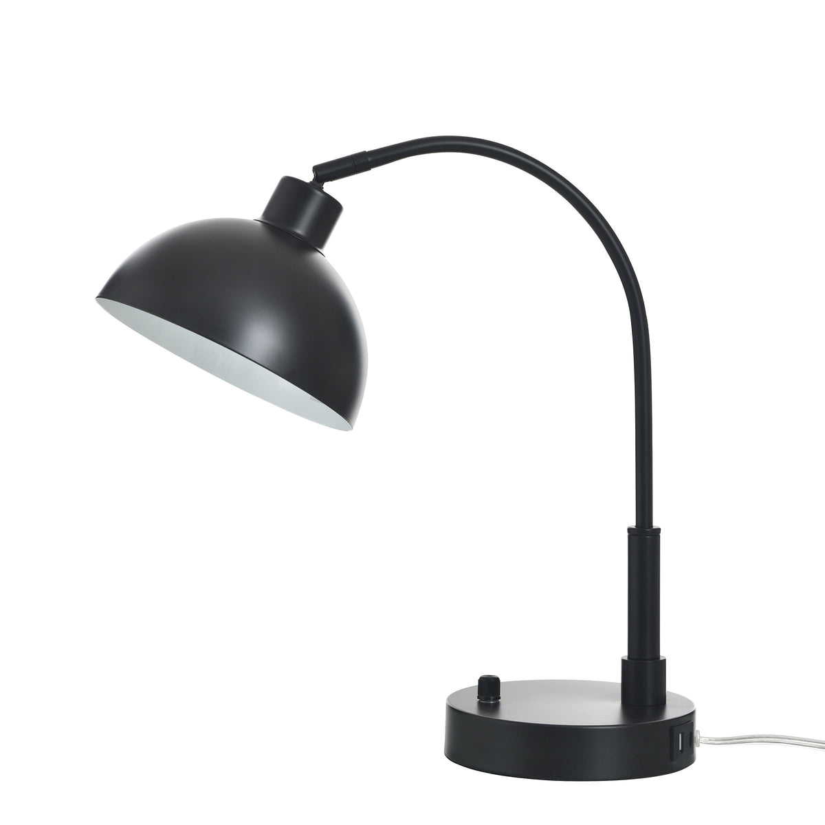 Velmora™ Black Finish Arch Dome Table Lamp