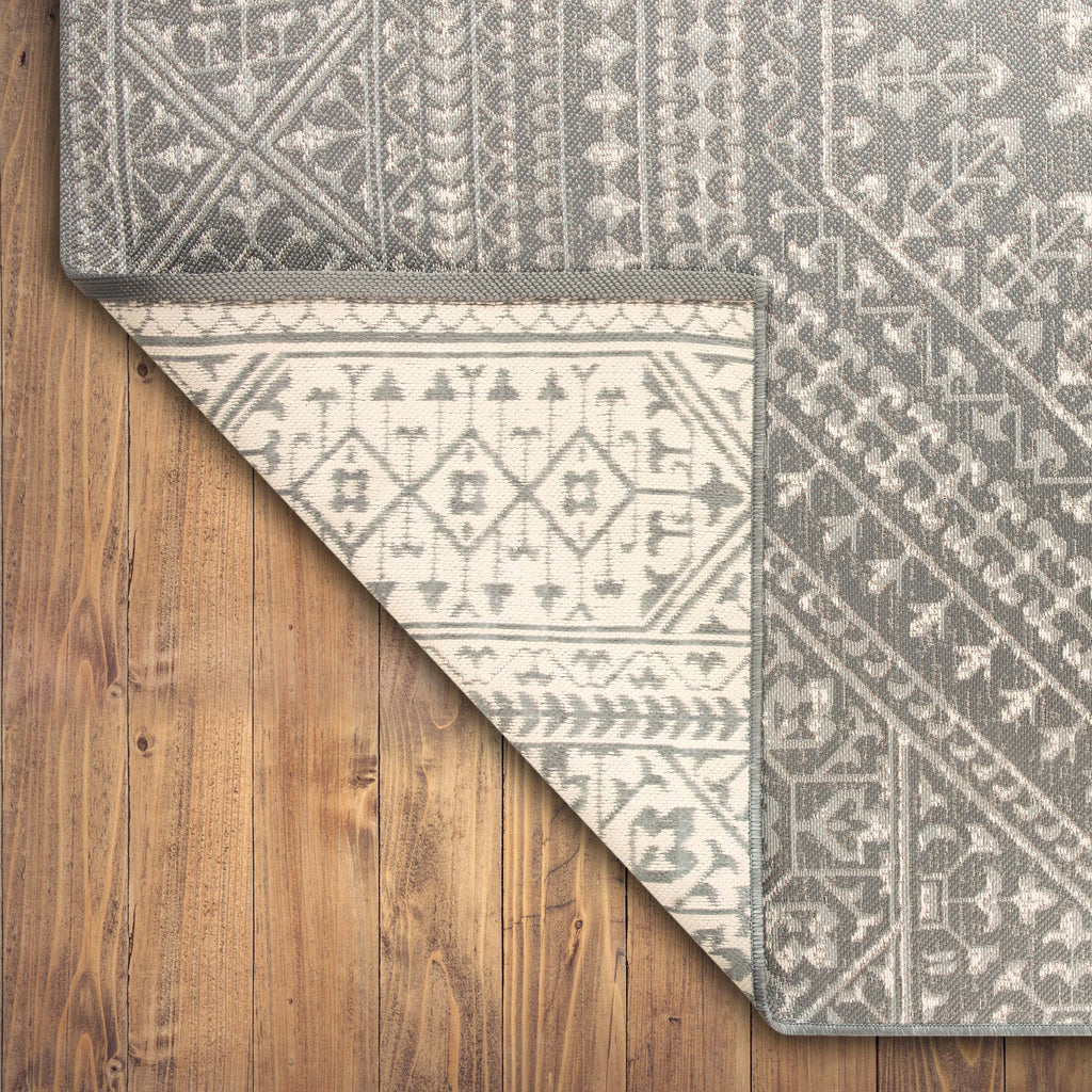 Velmora™ (2 pack) 7 x 10 Gray Medallion Outdoor Rug