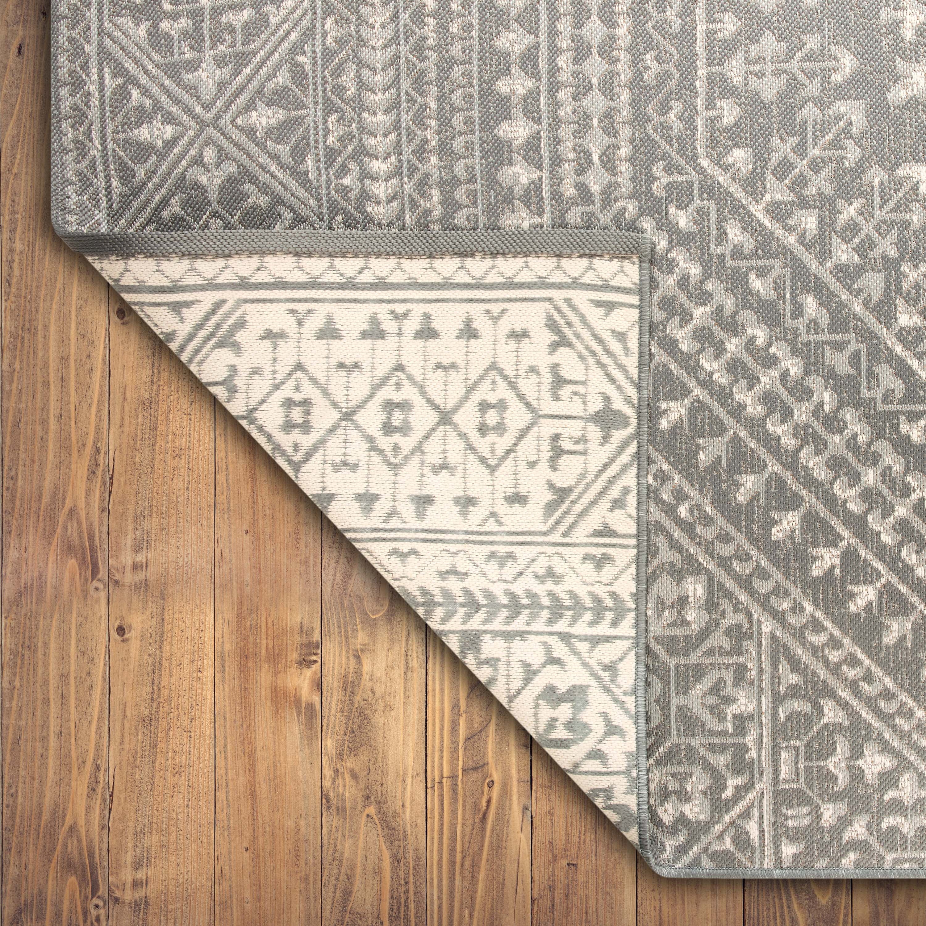 Velmora™ (2 pack) 7 x 10 Gray Medallion Outdoor Rug