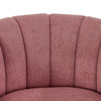 Velmora™ Lillian Accent Swivel Chair, Rose Boucle