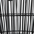 Velmora™ Large Black Poly Rattan Storage Baskets with Handles, Set of 2