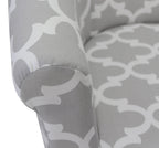 Velmora™ Microfiber Bucket Accent Chair, Fynn Gray