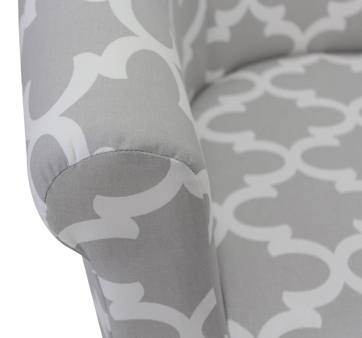 Velmora™ Microfiber Bucket Accent Chair, Fynn Gray