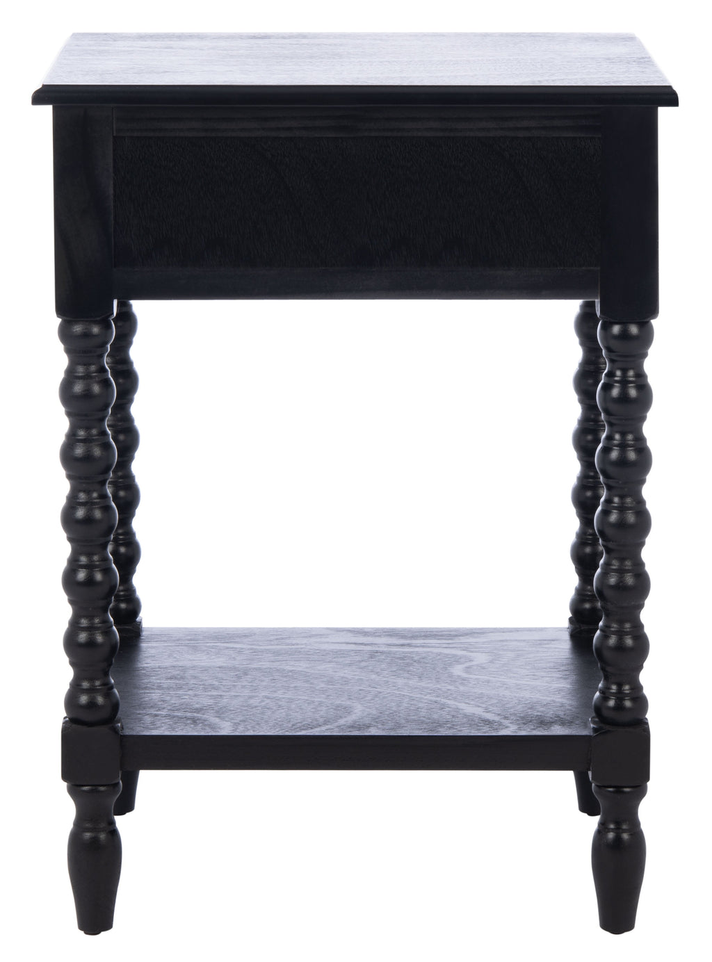 Velmora™ Athena Solid 1 Drawer Accent Table, Black