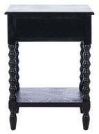 Velmora™ Athena Solid 1 Drawer Accent Table, Black