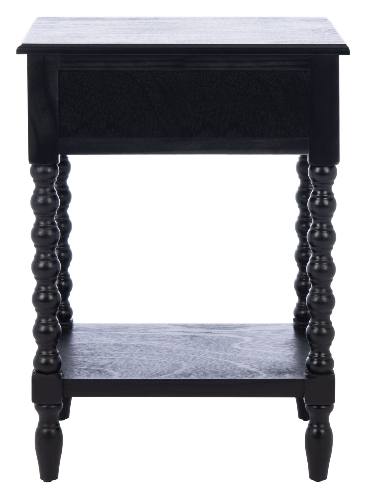 Velmora™ Athena Solid 1 Drawer Accent Table, Black