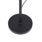 Velmora™ 60 in Boho Black Angled Floor Lamp with Rattan Shade