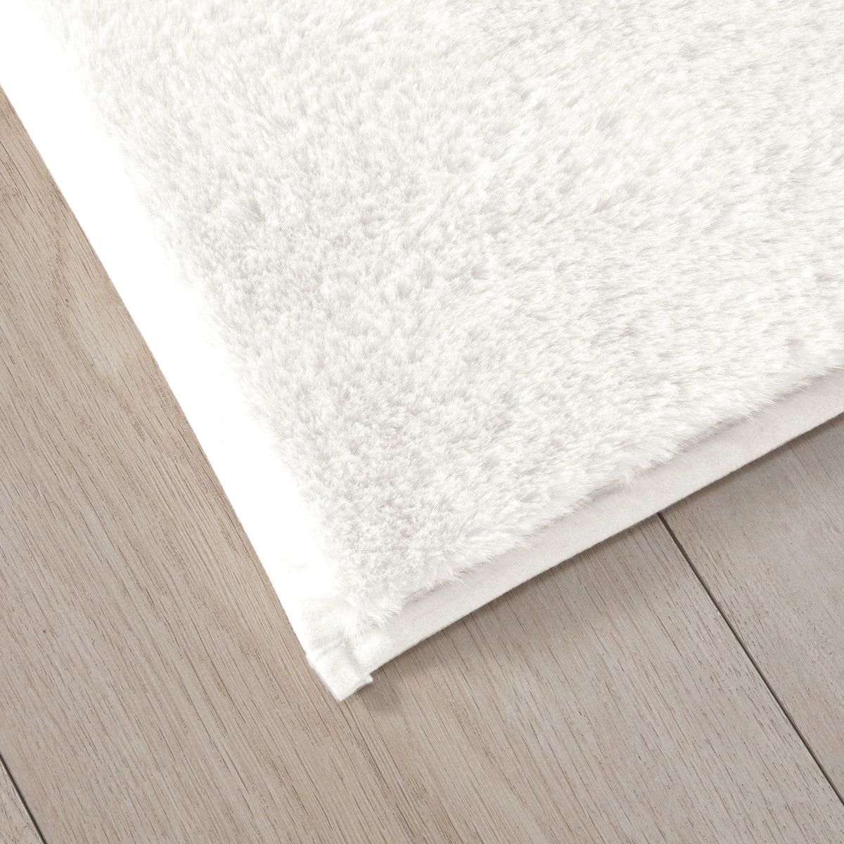 Velmora™ Solid Soft Rabbit Faux Fur Area Rug Black,30x46"