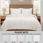Velmora™ 3-Piece Waffle Comforter Set with Matching Shams, Full/Queen, Vanilla Dream