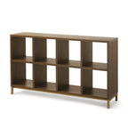 Velmora™ 8-Cube Organizer with Metal Base, Vintage Walnut