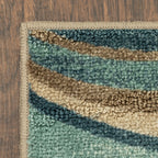 Velmora™ Blue Brown Waves Indoor Area Rug, 7 ft x 10 ft