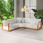Velmora™ Juliet Outdoor Corner Chair with Patio Cover, Beige