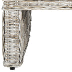 Velmora™ Shila Nautical Wicker Coffee Table, White Wash