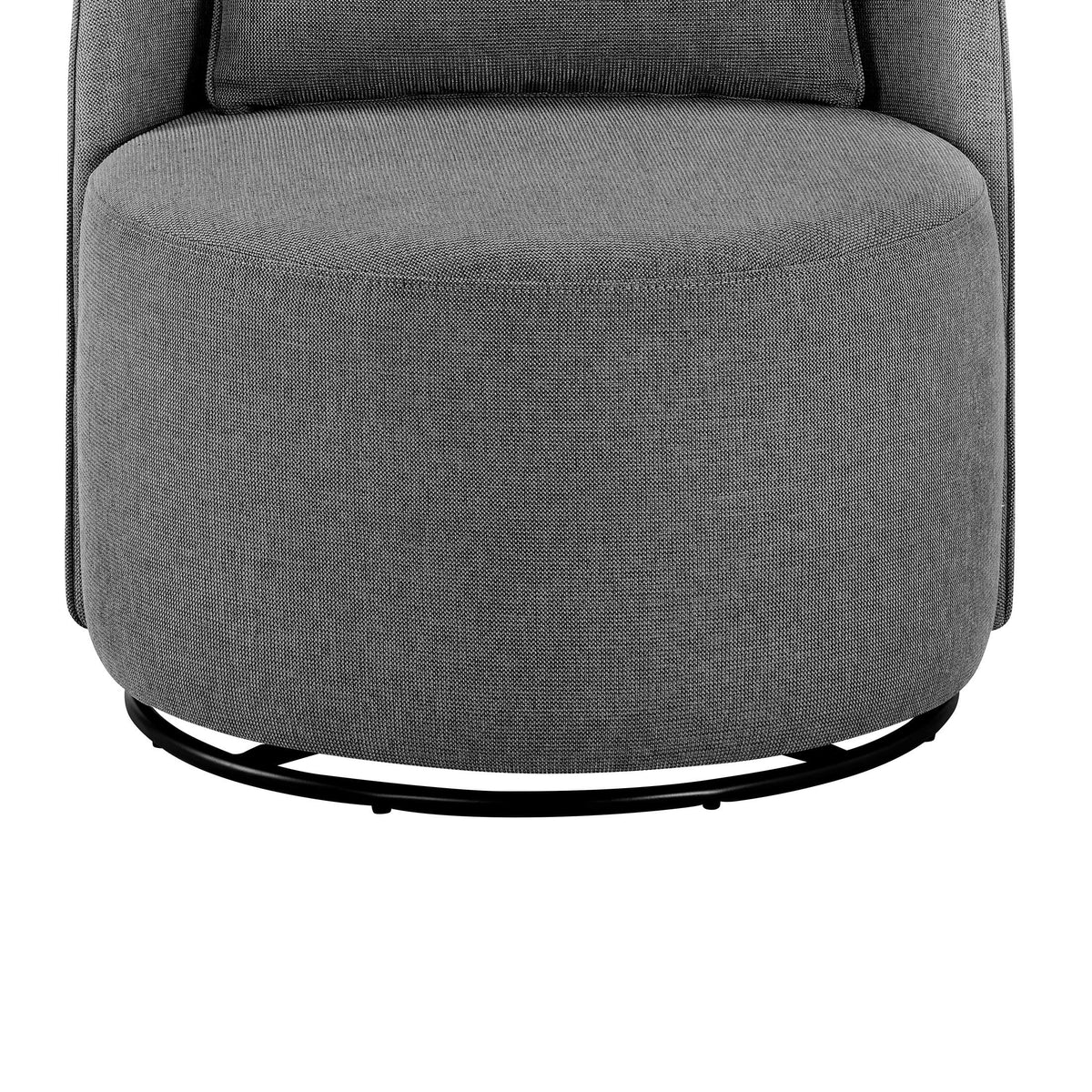 Velmora™ Juliet Modern Arch Swivel Accent Chair, Gray