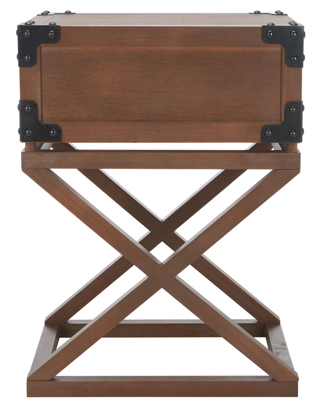 Velmora™ Dunstan Rustic Accent Table With Storage Drawer, Washed Natural Pine