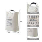 Velmora™ (2 pack) Deluxe Laundry Service Canvas Tote with Aluminum Handles
