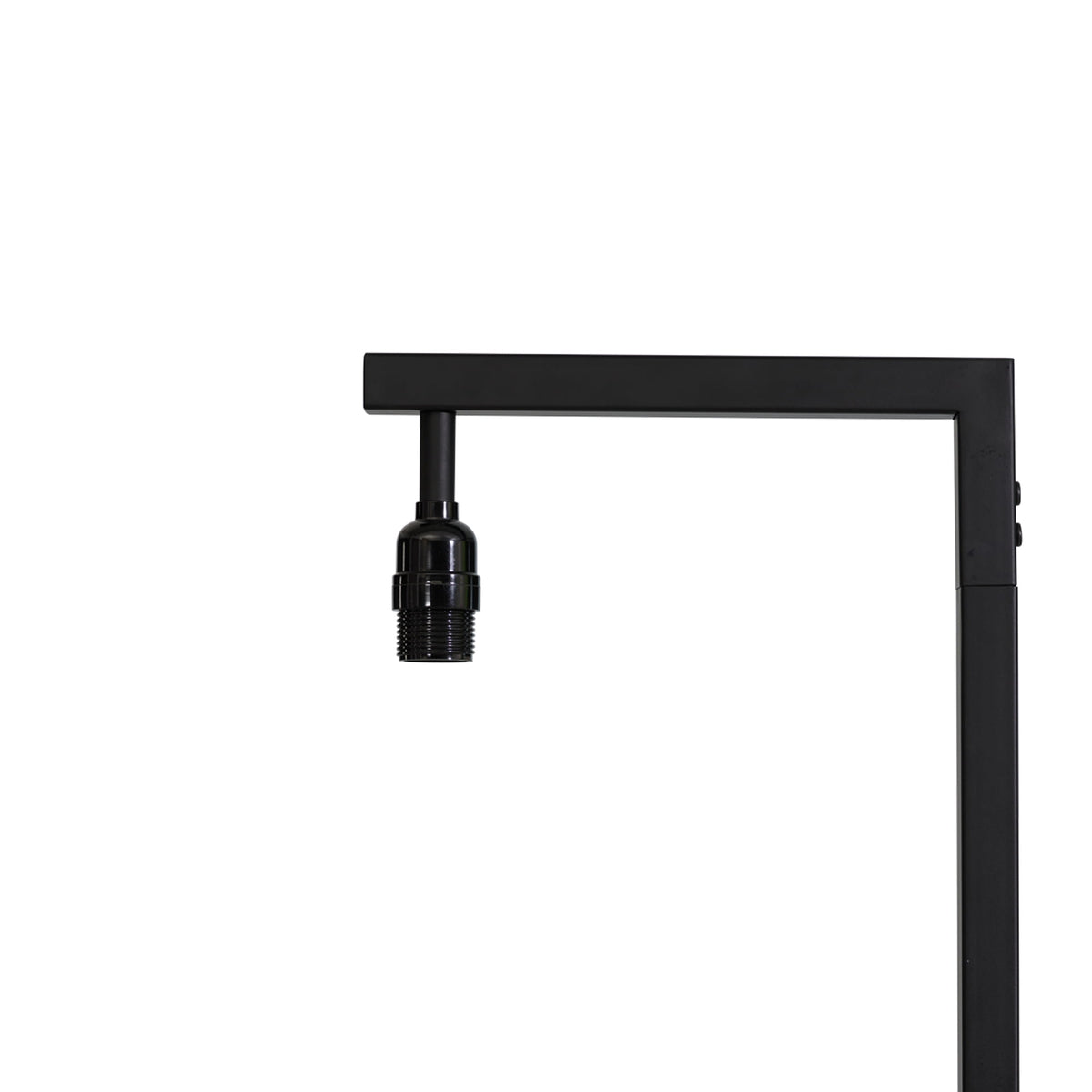 Velmora™ Contemporary Metal 62in Floor Lamp with on/off Foot Switch, Black