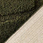 Velmora™ Solid High Low Tufted Grid Dark Green Indoor Area Rug, 8' x 10'