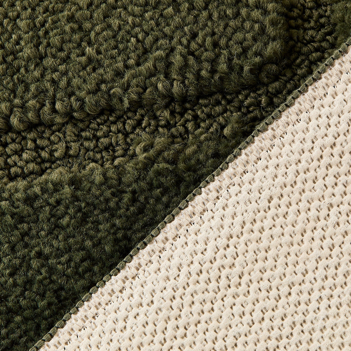 Velmora™ Solid High Low Tufted Grid Dark Green Indoor Area Rug, 8' x 10'