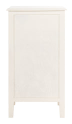 Velmora™ Everly Contemporary Side Table with Drawer and Two Baskets, Distressed White