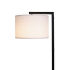 Velmora™ Contemporary Metal 62in Floor Lamp with on/off Foot Switch, Black