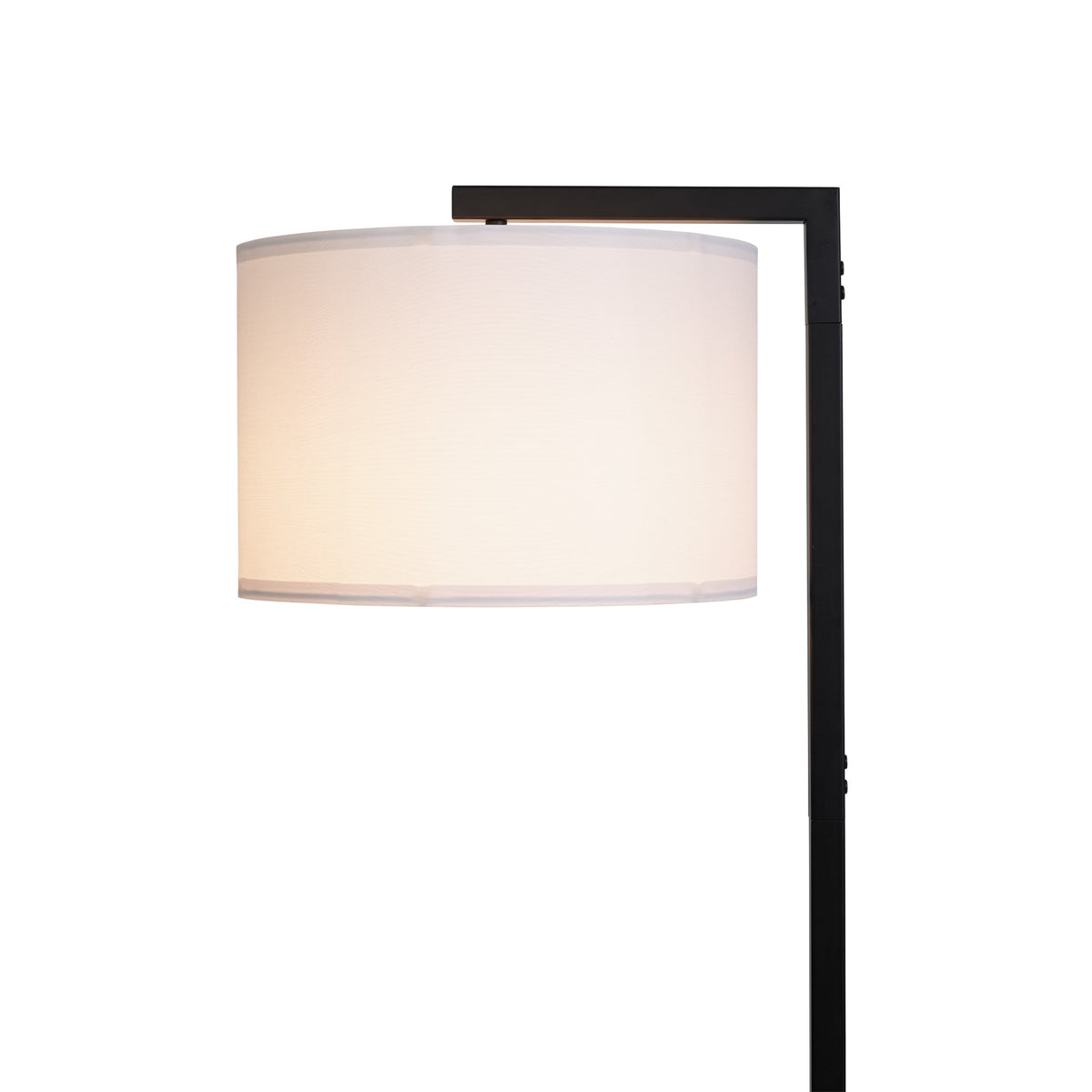 Velmora™ Contemporary Metal 62in Floor Lamp with on/off Foot Switch, Black