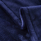 Velmora™ Super Soft Plush Bed Blanket, Dark Blue, King Size, 102 x 90 in