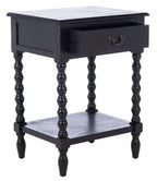 Velmora™ Athena Solid 1 Drawer Accent Table, Black