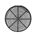 Velmora™ Large Black Poly Rattan Storage Baskets with Handles, Set of 2