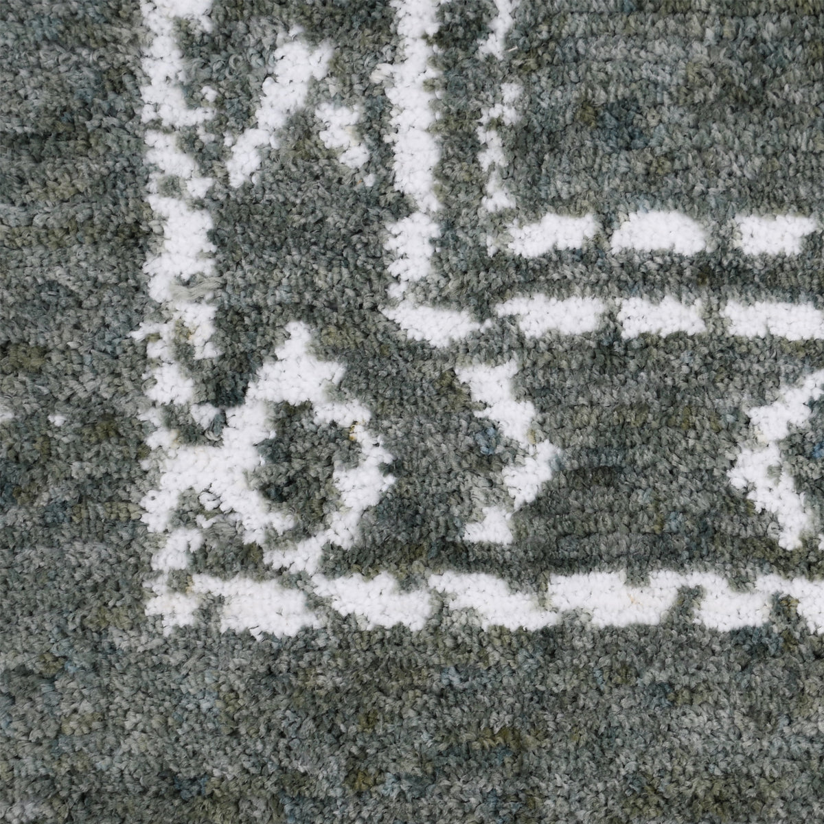Velmora™ Green Bordered Tufted Washable Area Rug, 5 ft x 7 ft