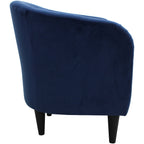 Velmora™ Microfiber Tub Accent Chair, Blue