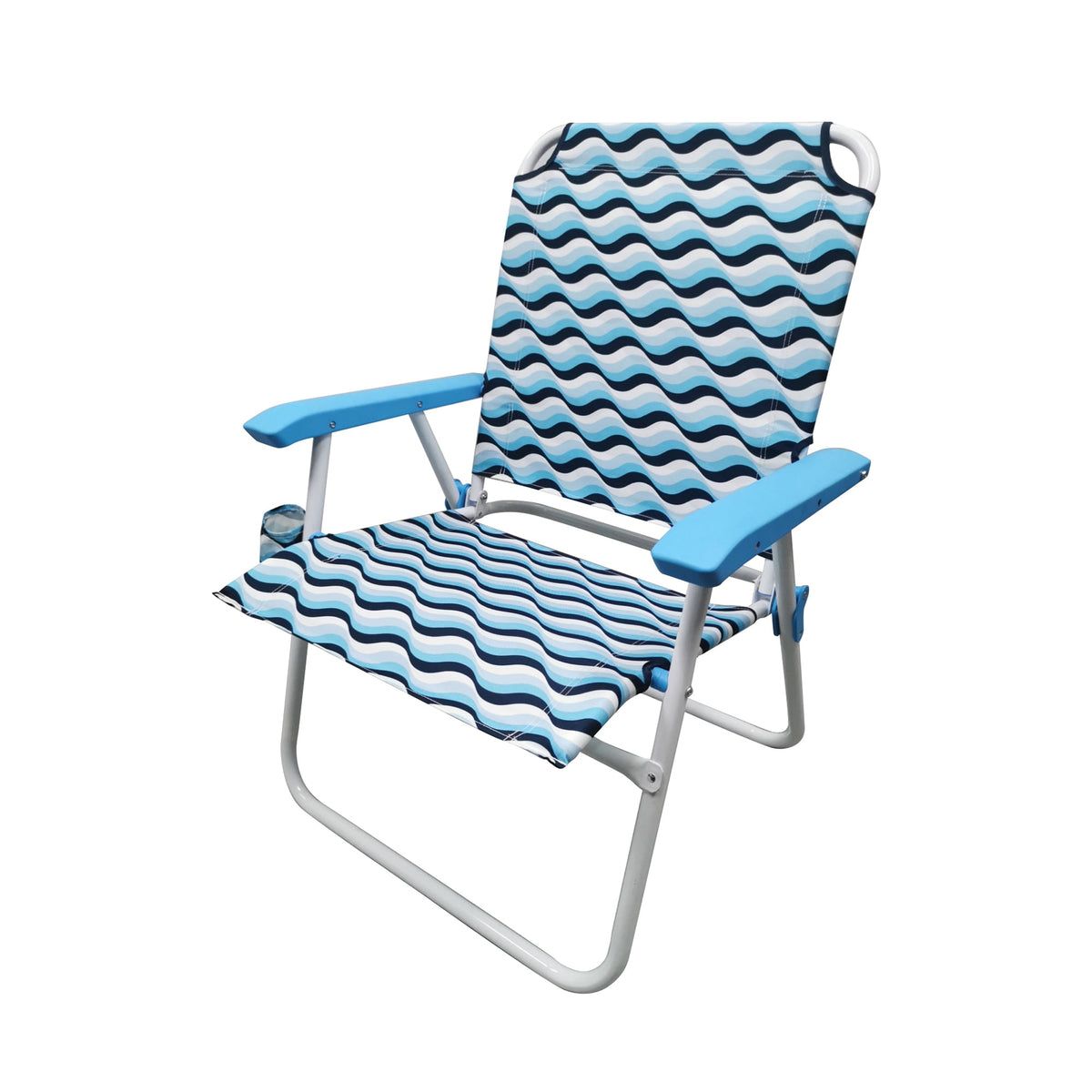 Velmora™ Oversize Fabric Chair, Blue Wave