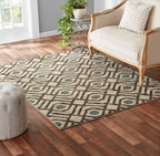 Velmora™ Neutral Geometric Beige 3 Piece Indoor Area Rug Set