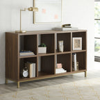 Velmora™ 8-Cube Organizer with Metal Base, Vintage Walnut